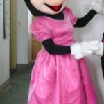 Minnie Mouse Roze Jurk Mascotte Kostuum
